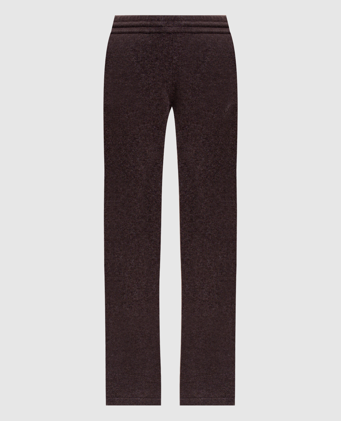 Bruine broek van kasjmier en wol
