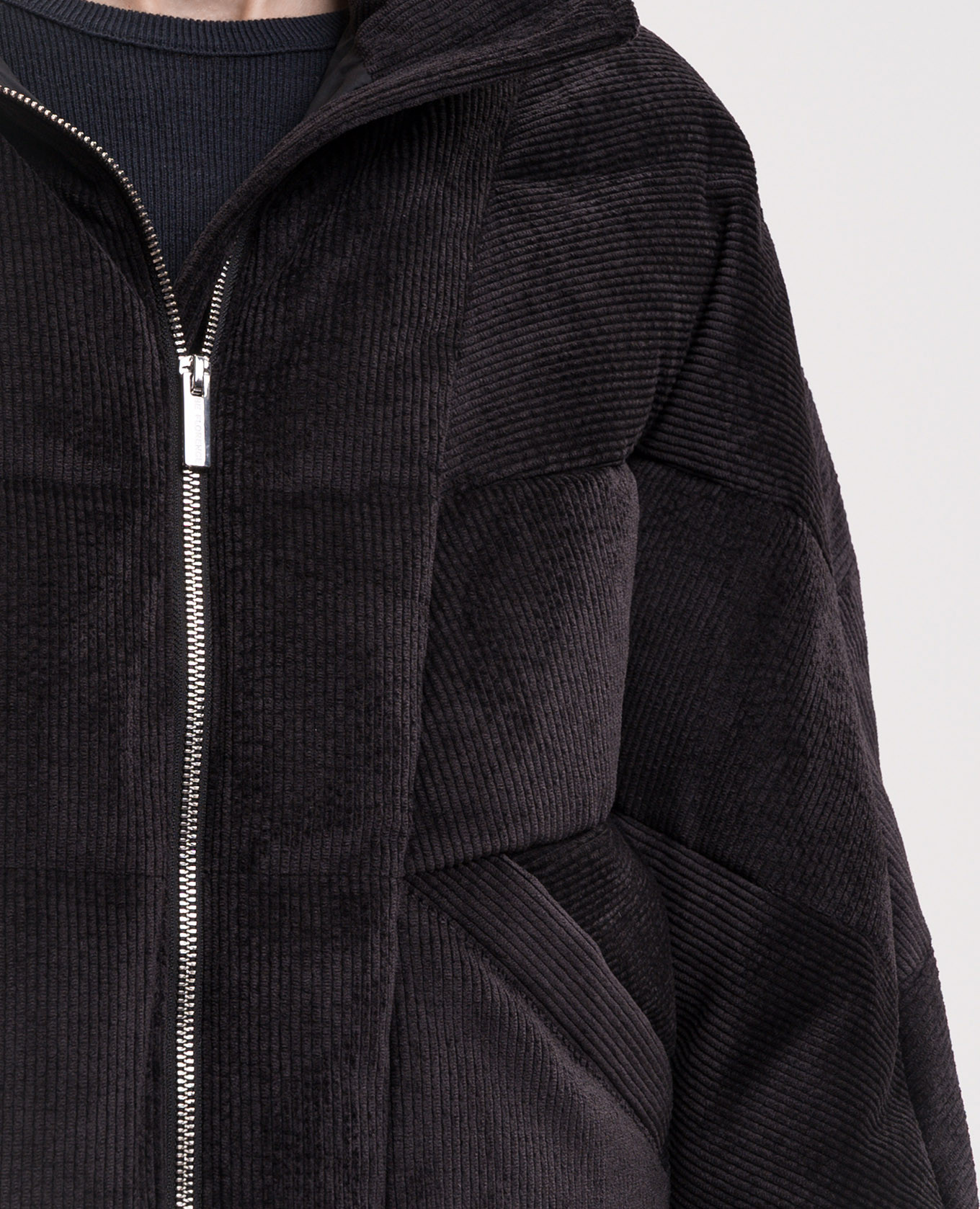 Black corduroy down jacket Be Florence 5