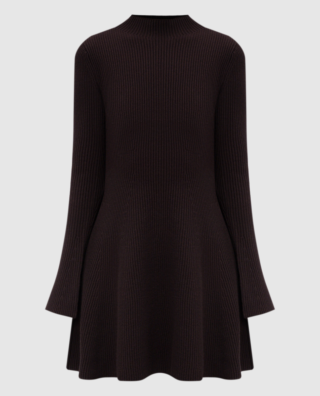 

Brown ribbed wool dress Twinset
