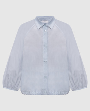 Peserico Blue blouse with silk S0645708372