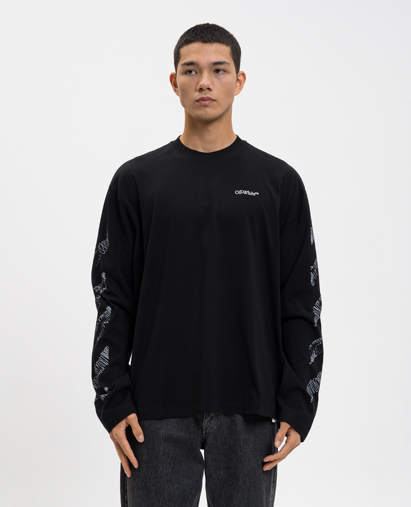 

Black longsleeve Scribble Off-White
