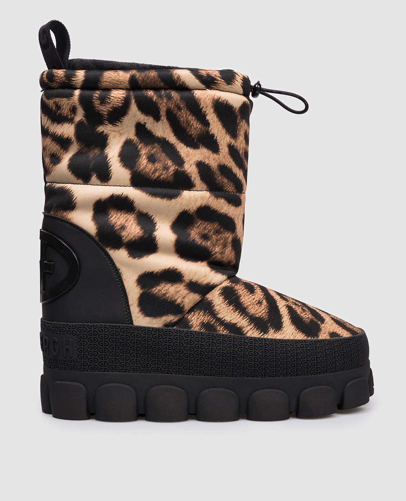 

Brown moon boots with animal print Goldbergh