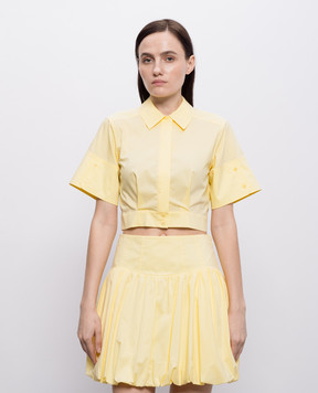 Simkhai Yellow cropped shirt 2262230T