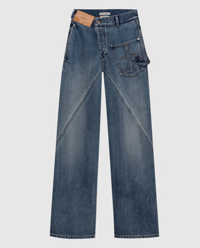 JW Anderson Blue jeans with logo patch DT0127PG1849