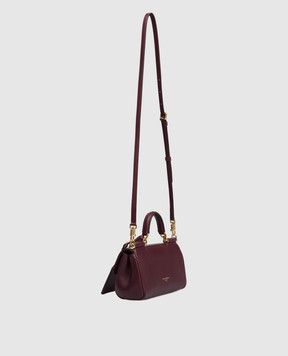 Dolce&Gabbana Burgundy leather bag My Sicily BB7864B7321
