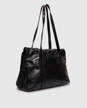 Gianni Chiarini Marghe black glossy leather tote bag BS11981RALPHCM