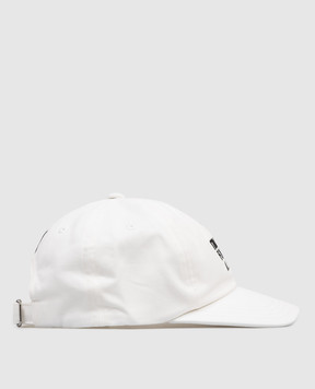 Ami Paris White cap with embroidered inscription UCP283AW0041m