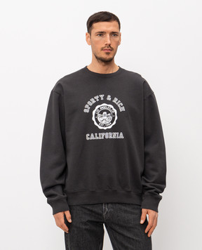 Sporty & Rich Gray California insulated sweatshirt ST07164508BA02