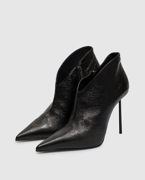 Le Silla Black leather shoes FUTURA 4153G100BXPPCAM