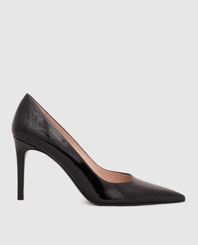 Stuart Weitzman Black patent leather POWER shoes SJ950