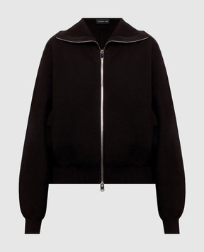 Jacob Lee Brown cashmere cardigan WWCJ0015AW26BRSM
