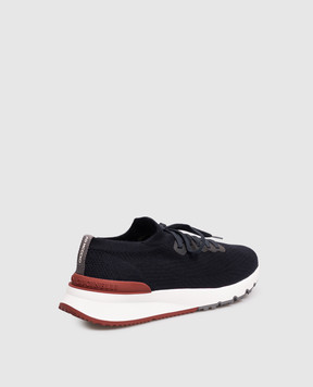 Brunello Cucinelli Navy blue sneakers MZUPMBO252