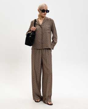 Max Mara Brown DISCO silk blouse MXMDISCO