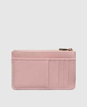 Dolce&Gabbana Pink Dauphine leather cardholder BI1261A1001