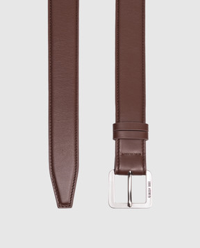 The Attico Brown leather belt 260WKE00029LBT019AA