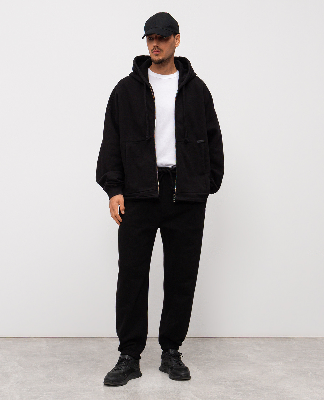 

White T-shirt with branded embroidery Dolce&Gabbana