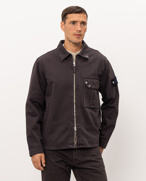 Stone Island Brown denim shirt jacket L2S141200002S0J24