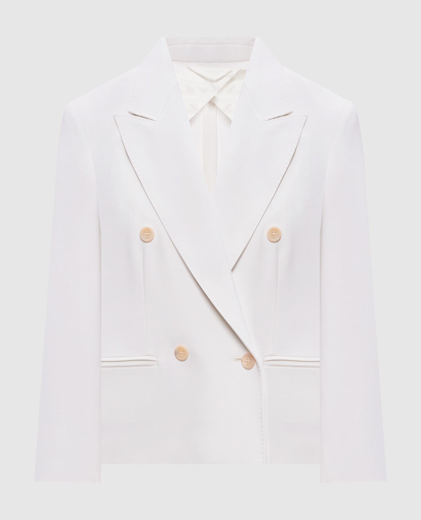

DORICO white double-breasted wool jacket Max Mara