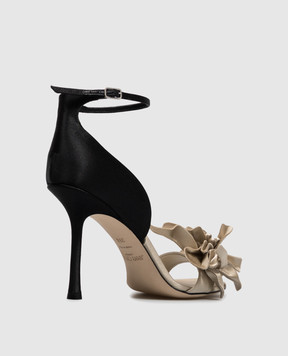 Jimmy Choo Beige Coko sandals with applique COKO100KRQ