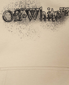 Off-White Spray Arrow khaki children's hoodie 44BBB001F26F00C