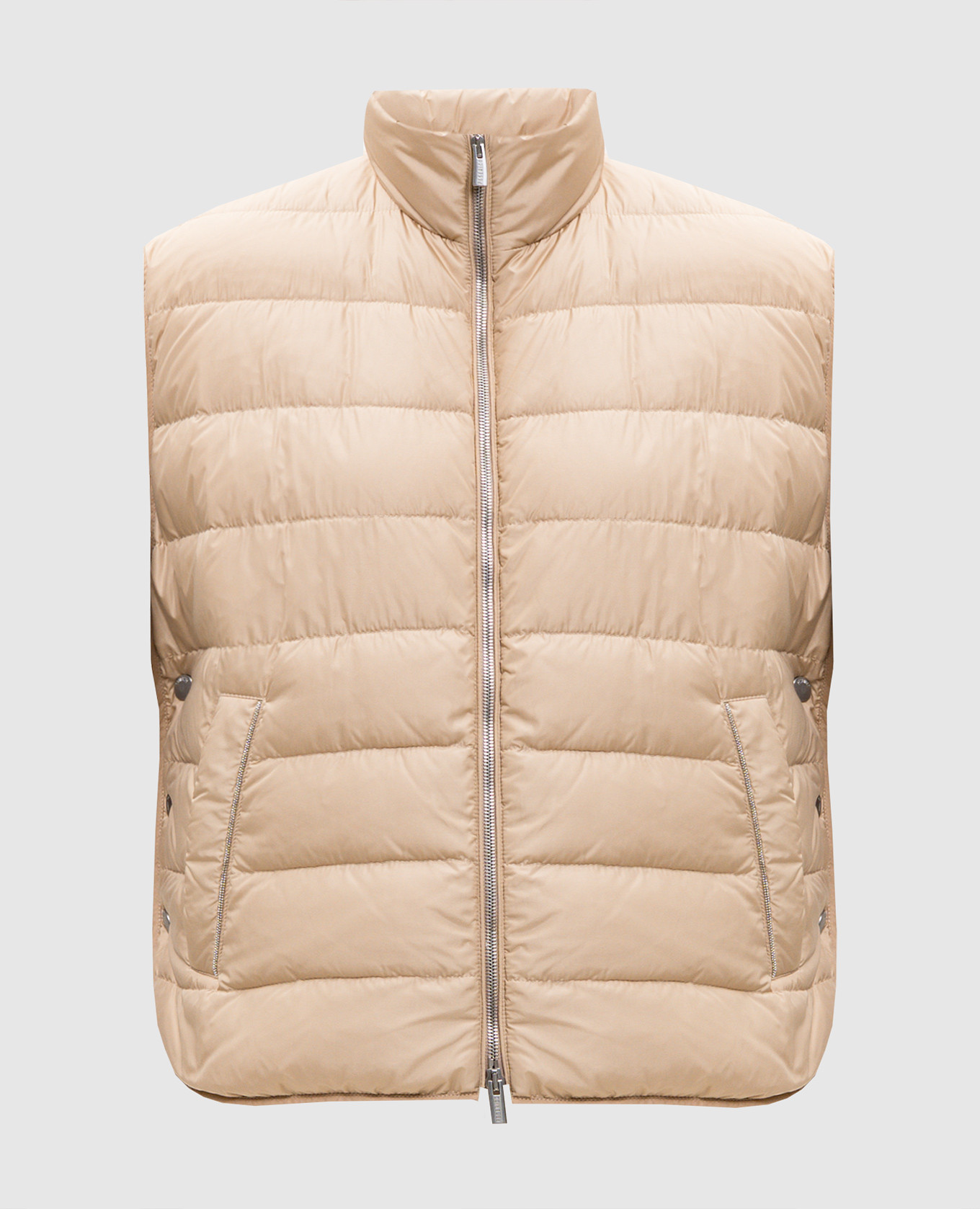 Beige down vest