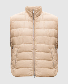 Peserico Beige down vest A0346006957