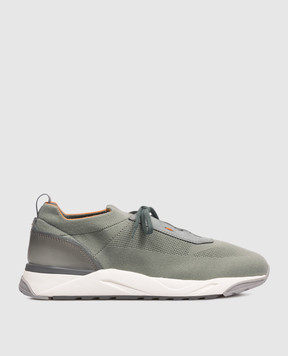 Santoni Green combination sneakers MBIO21601BGRCHOD
