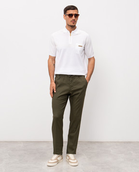 Stefano Ricci Khaki linen pants M1T610005BLCTL1U