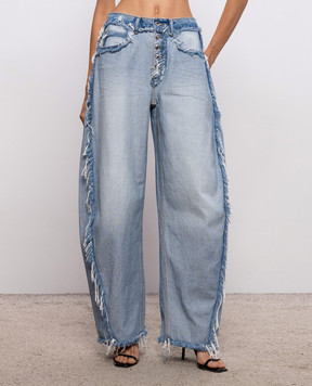 Alexander Wang Blue banana jeans with inside-out effect 4DC3264132