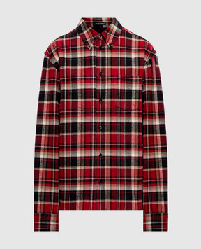 Ann Demeulemeester Wessel red checkered shirt B0014309FA751w