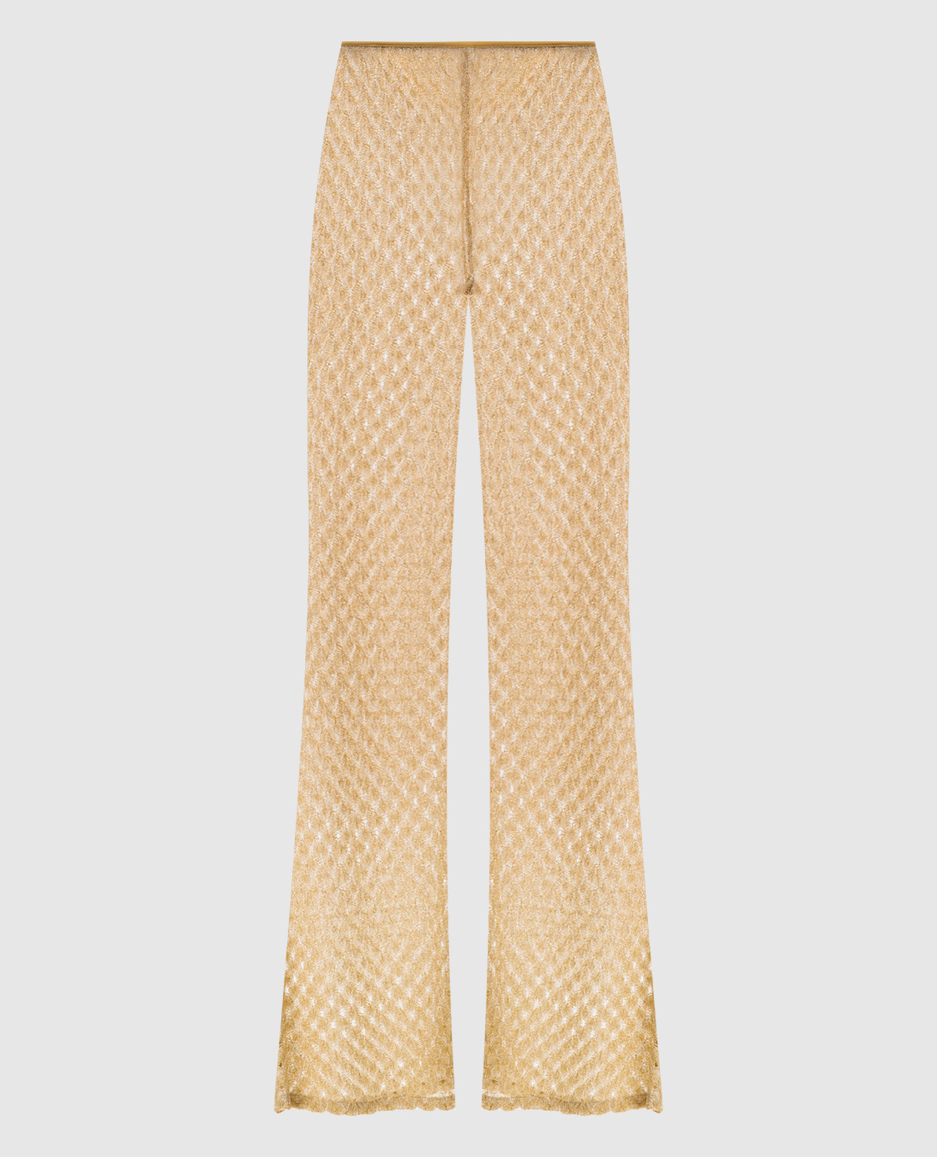 

Beige flared pants with lurex Missoni