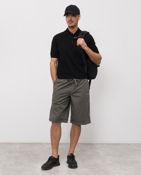 Dolce&Gabbana Black polo with logo patch G8PL4TG7P1D