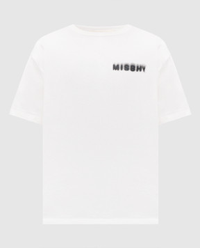 Misbhv White T-shirt with logo print 250M115