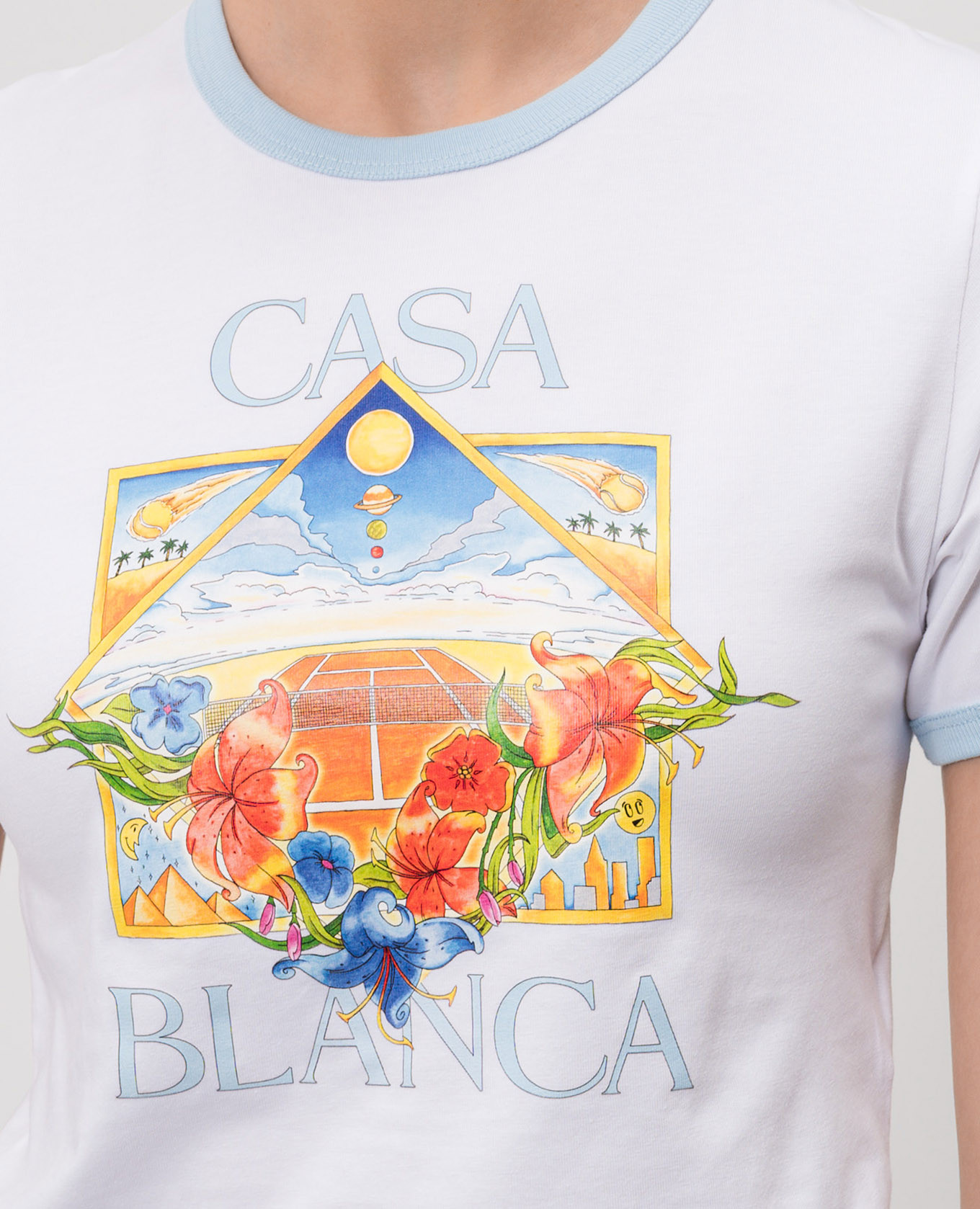 White Tennis Landscape T-shirt Casablanca 5