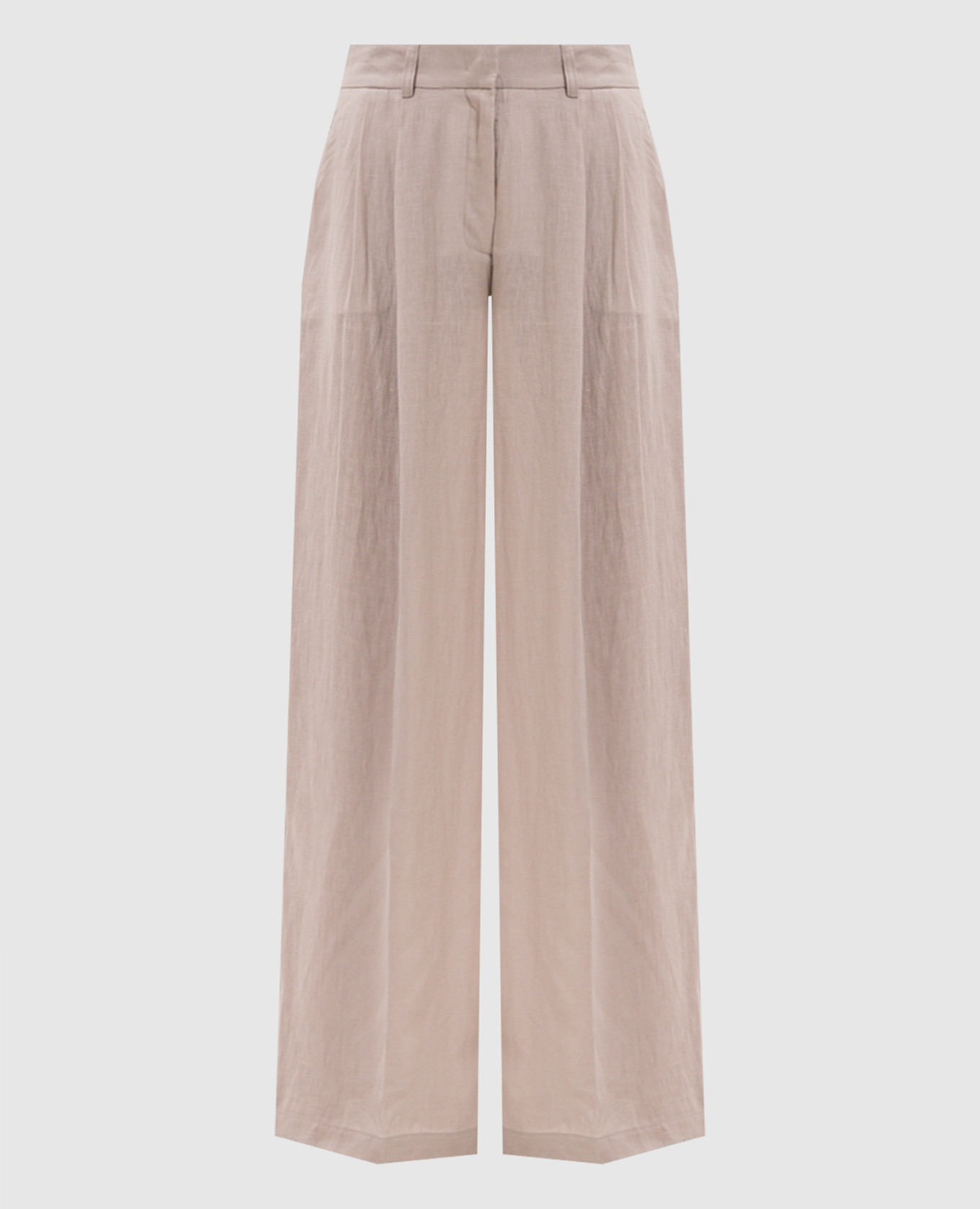 Pantalon en lin beige RUMY