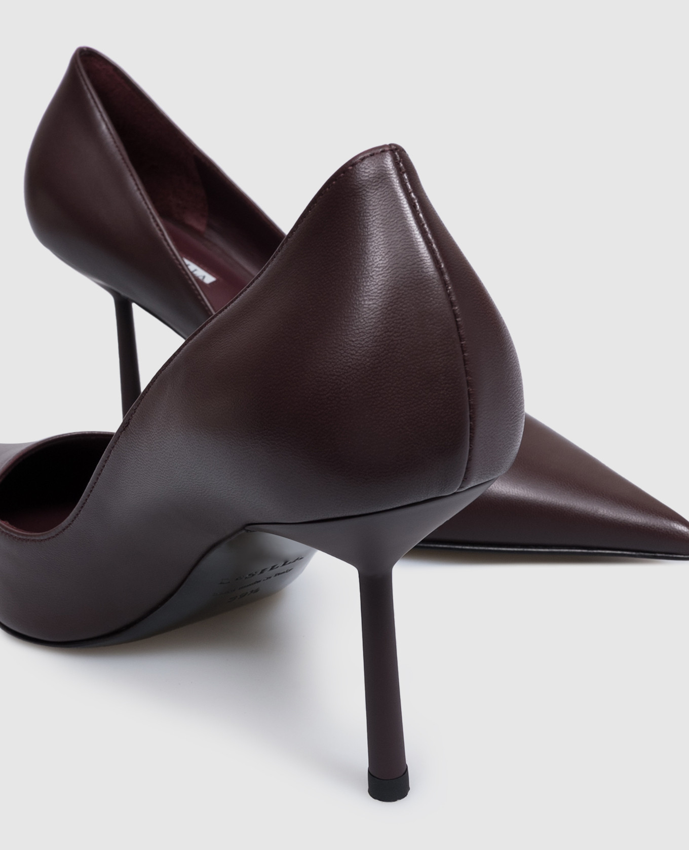 Bella burgundy leather shoes Le Silla 5