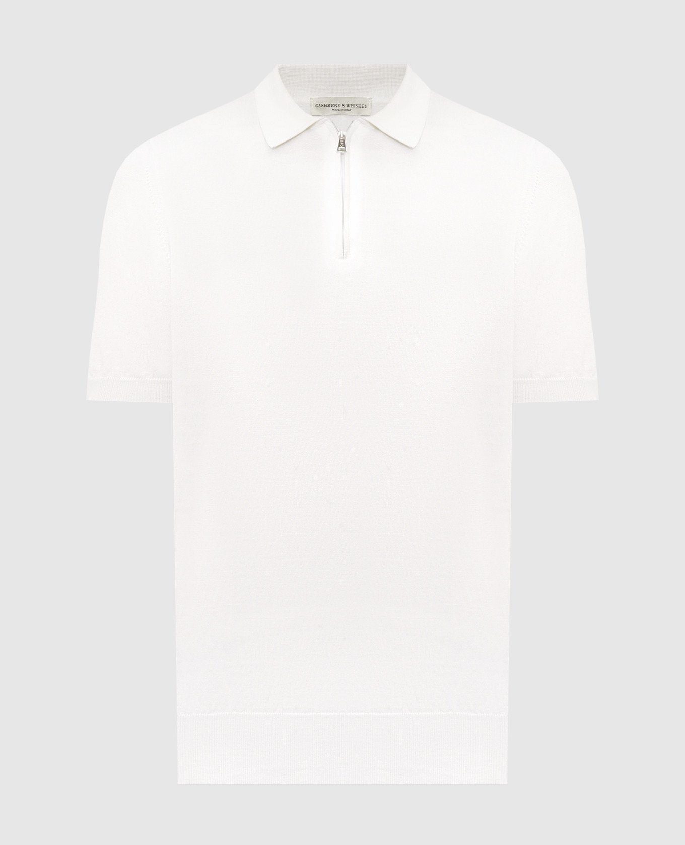 Ivory silk polo