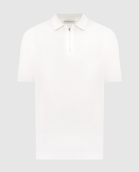 Cashmere&Whiskey Ivory silk polo FS05