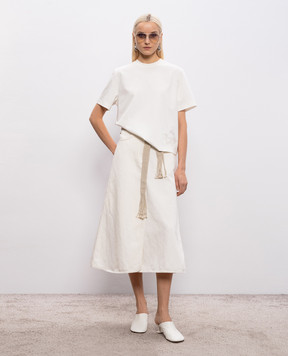 Agnona Ivory T-shirt TT1103LY2050