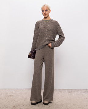 Fabiana Filippi Gray sweater with wool MAD226F452M420