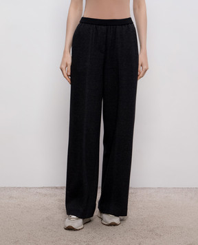Peserico Black straight-leg pants A04859J0A5033