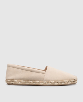 Agnona Beige suede espadrilles LI1101L8266