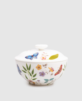 Geminiano Cozzi 1765 White porcelain sugar bowl Incanto di Primavera TTCFL16109064