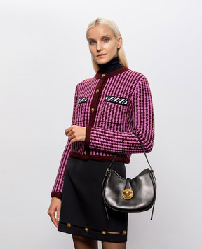 Versace Emblème black leather bag 10261991A17449