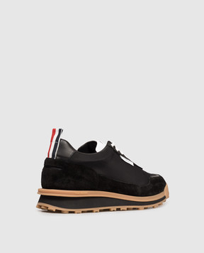 Thom Browne Black combination sneakers with logo MFD271BF0488