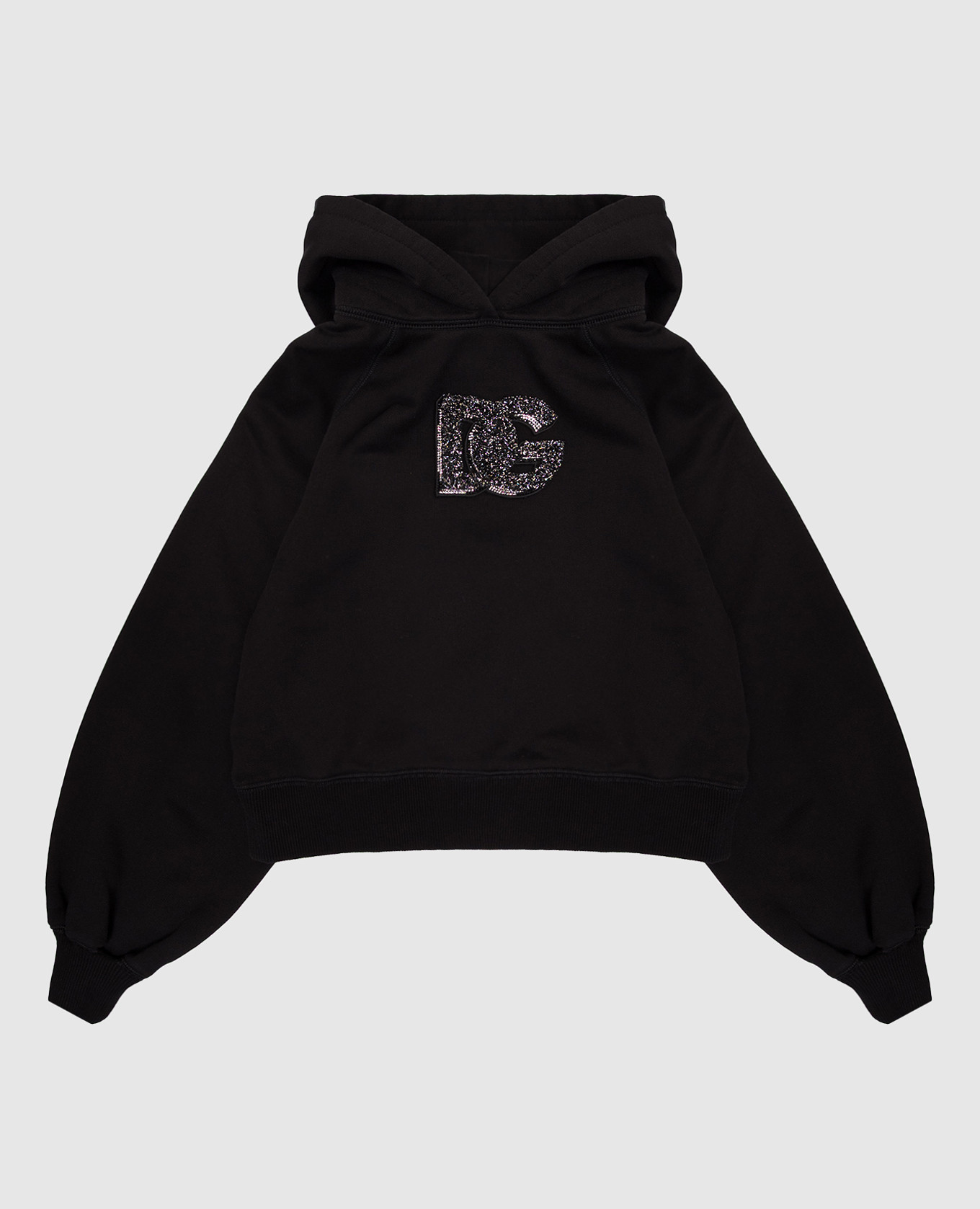 

Children's black hoodie with logo Dolce&Gabbana