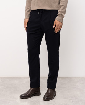 MooRER Blue ANTON wool pants ANTONFSR