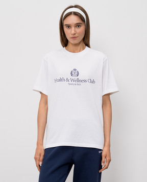 Sporty & Rich White H&W Crest T-shirt TO119710241WH01