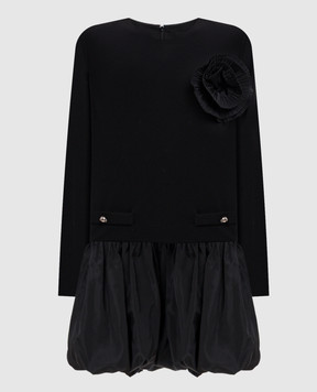 Twinset Black dress with ruffles 262AP2522