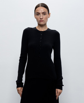 LISA YANG Black Airi cashmere ribbed jumper 2026495